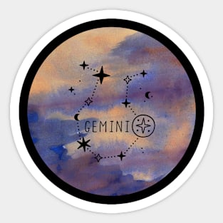 Gemini Zodiac Sticker